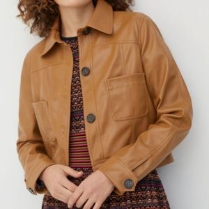 Anthropologie Faux Leather Jacket NEW